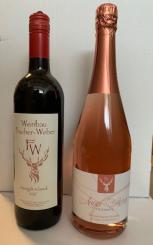 G) Wein-Kisterl Rot/Frizzante 2er-Karton Weinbau Fischer-Weber (Baden): 